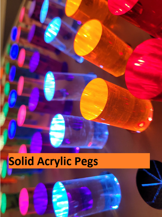 Peg Led Giant Bright Light LED Pegboard | Wall-Mountable LED Lite Peg board 38 ...