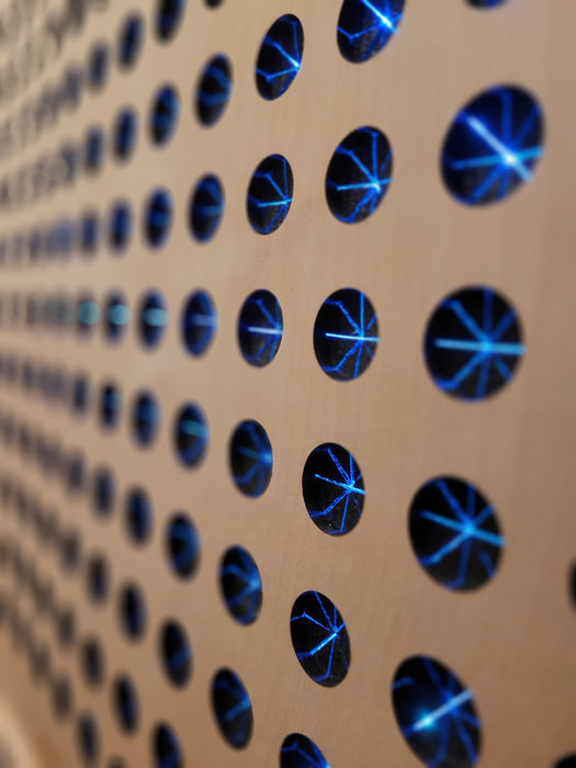Giant Bright Light LED Pegboard | Wall-Mountable LED Lite Peg board  38"x27" |