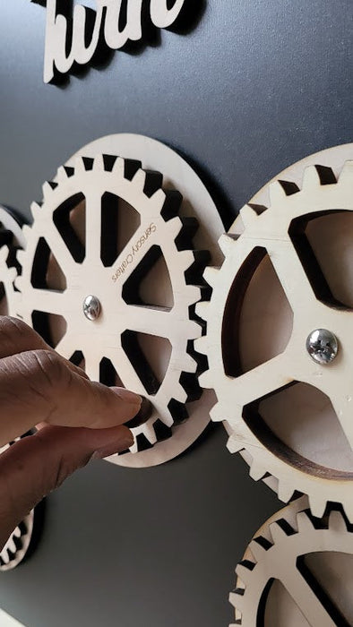 Gears & Crank Sensory|Activity Board - Functional Gears