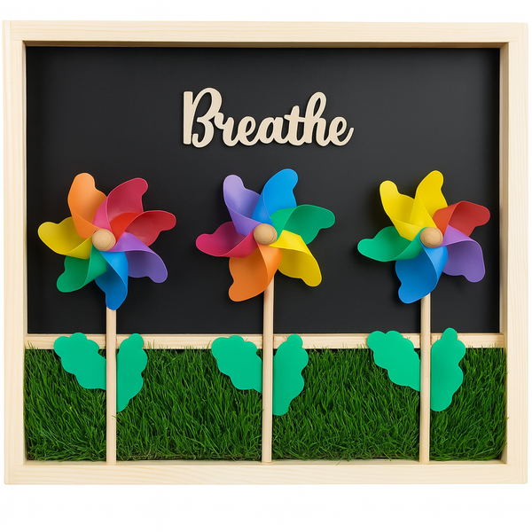 Pinwheel Sensory Board – “Breathe”