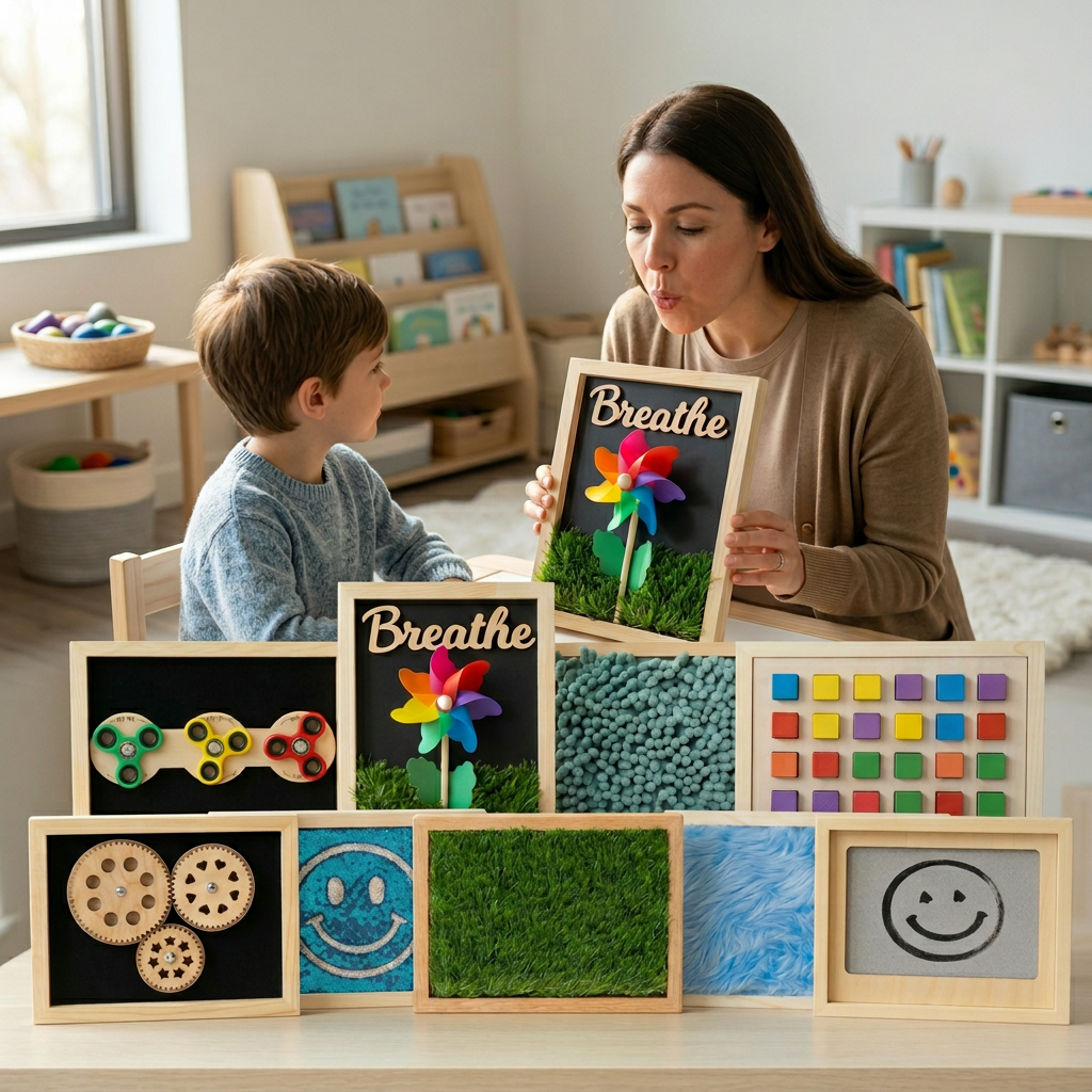 9-Pack Mini Sensory Boards