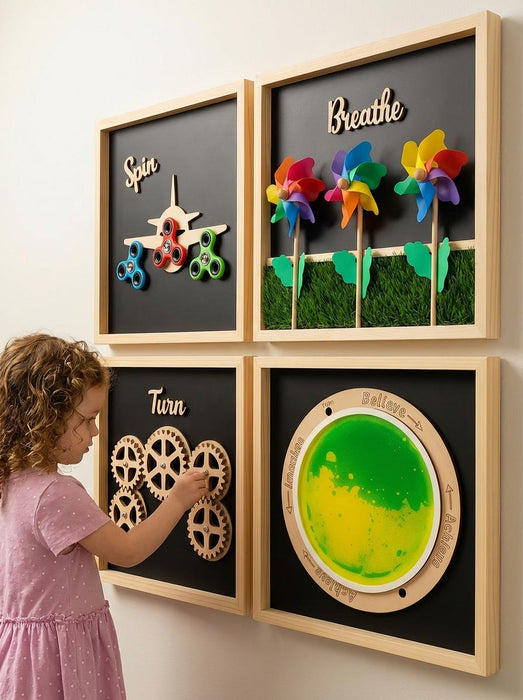 Pinwheel Sensory Board – “Breathe”