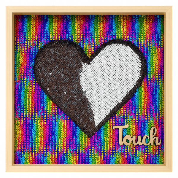 Sensory Board with Reversible Flip Sequins "Mermaid Fabric"