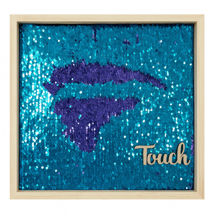Sensory Board with Reversible Flip Sequins "Mermaid Fabric"