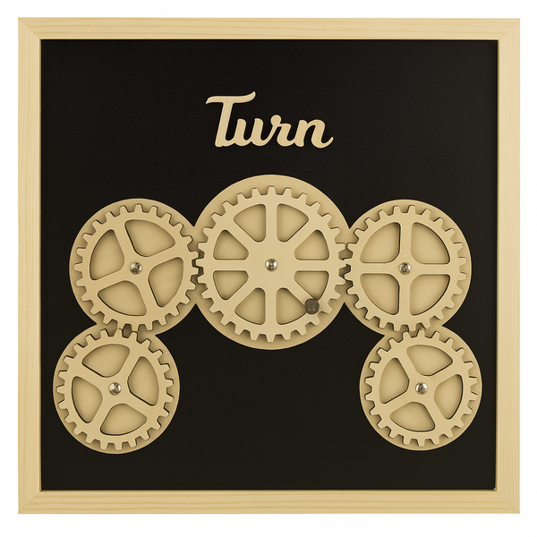 Gears & Crank Sensory|Activity Board - Functional Gears