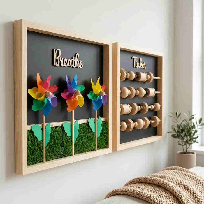 Pinwheel Sensory Board – “Breathe”