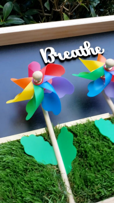 Pinwheel Sensory Board – “Breathe”