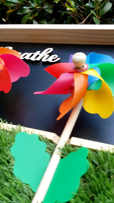 Pinwheel Sensory Board – “Breathe”