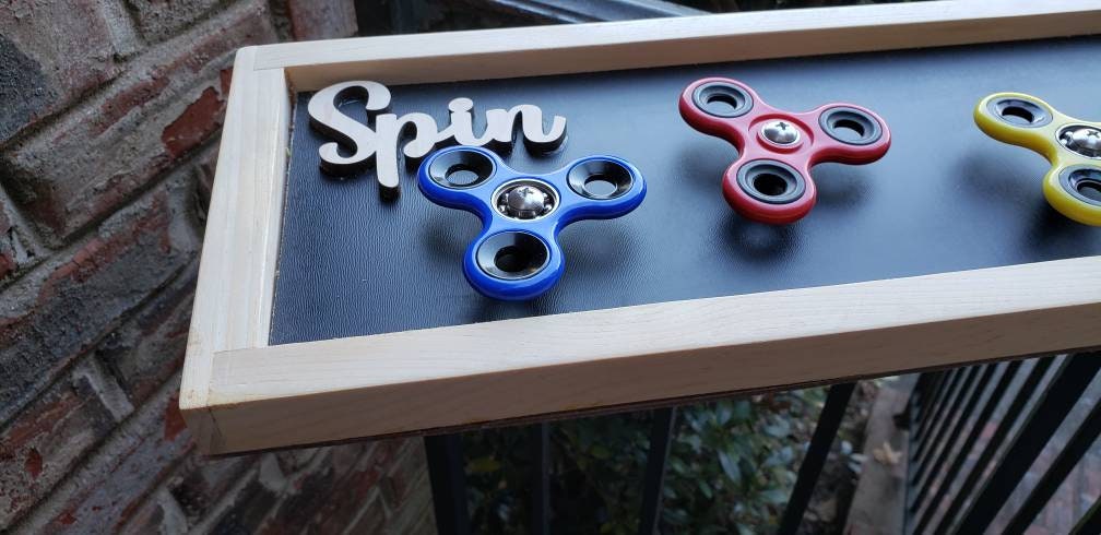 Extra Long Fidget Spinner Sensory Board | Horizontal or Vertical Mount