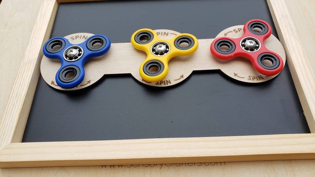 Magic Fidget Board Fidget Trio - 12x9 Sensory Busy Board | 3 Fidget Spinners — Sensory ...